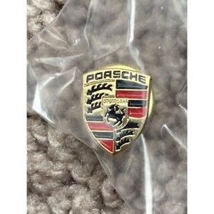 Porsche Crest Logo Emblem Hat Pin Lapel Tie Tack Porsche Auto Collectibl…